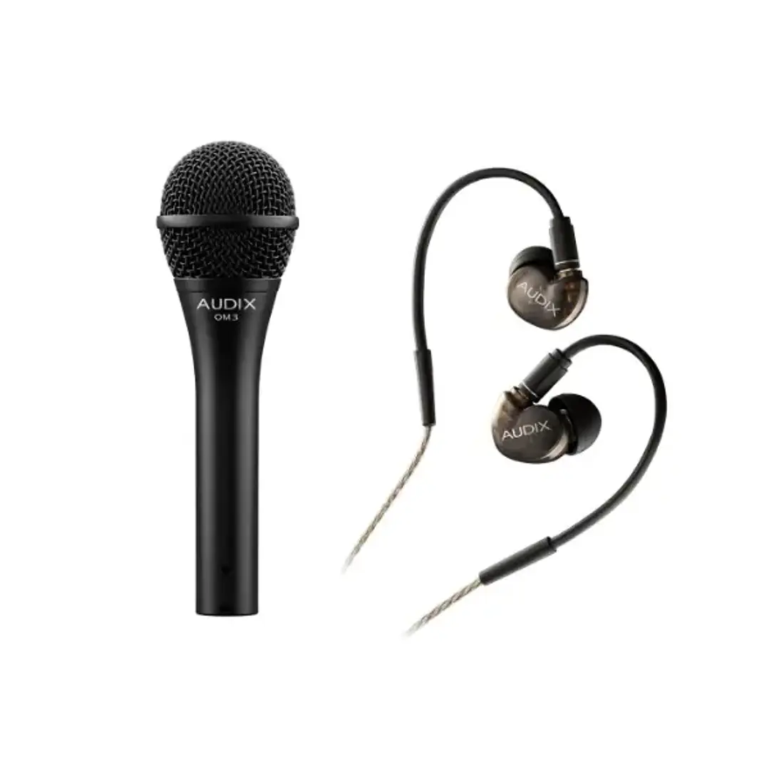Audix OM3-A10COMBO Microfono vocal Audix OM3 + Audifonos monitoreo Audix A10 4
