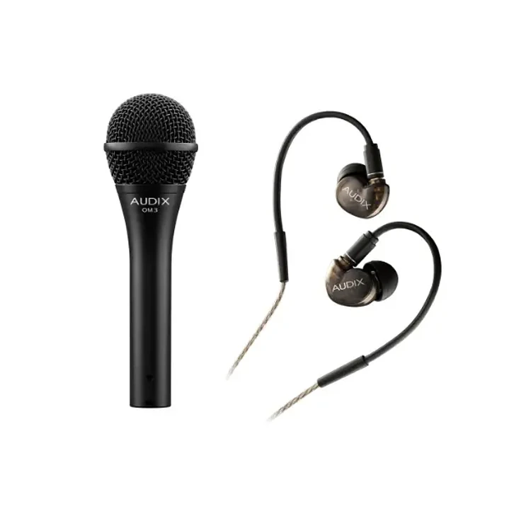 Audix OM3-A10COMBO Microfono vocal Audix OM3 + Audifonos monitoreo Audix A10 4