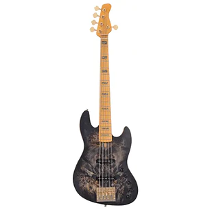 Sire V10-5  Bajo Eléctrico Transparent Black Satin Poplar Burl (2nd Gen) 