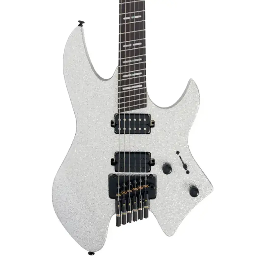 Sire X6 Guitarra Eléctrica Headless Silver Sparkle  2