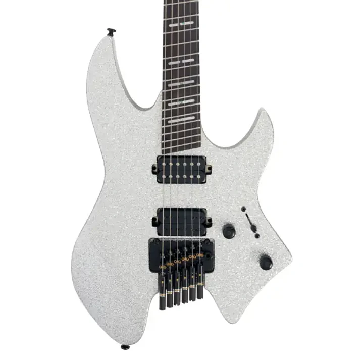 Sire X6 Guitarra Eléctrica Headless Silver Sparkle  2
