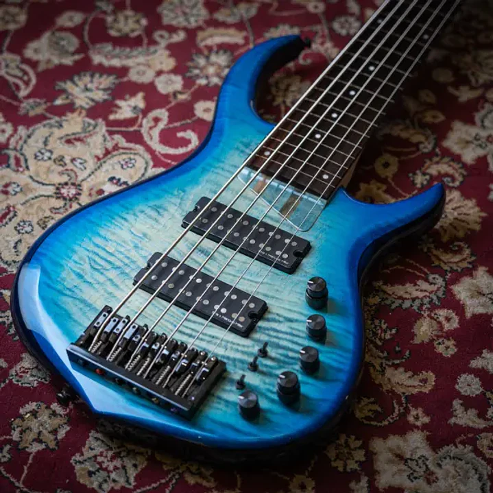 Sire M7-6 Bajo Eléctrico Fretless Transparent Blue (2nd Gen)  2