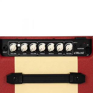 Cort CM15R-DR Amplificador de 15 Watts para Guitarra Dark Red