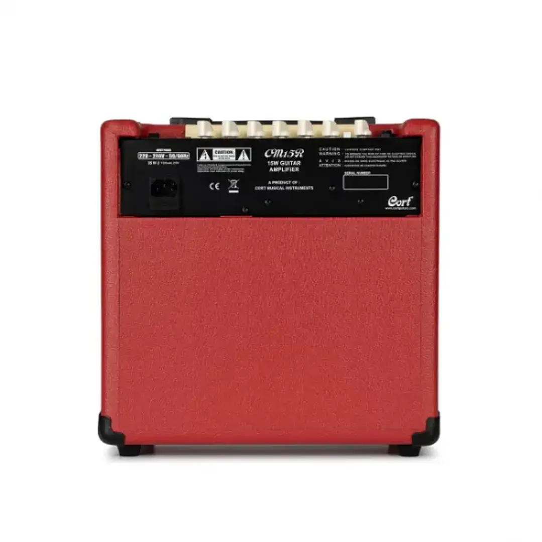 Cort CM15R-DR Amplificador de 15 Watts para Guitarra Dark Red 4
