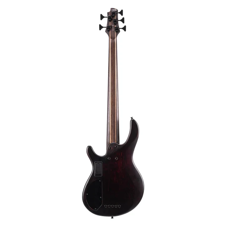 Cort B5-ELEMENT-OPBR Bajo eléctrico acabado «Open Pore» en rojo burdeo 2