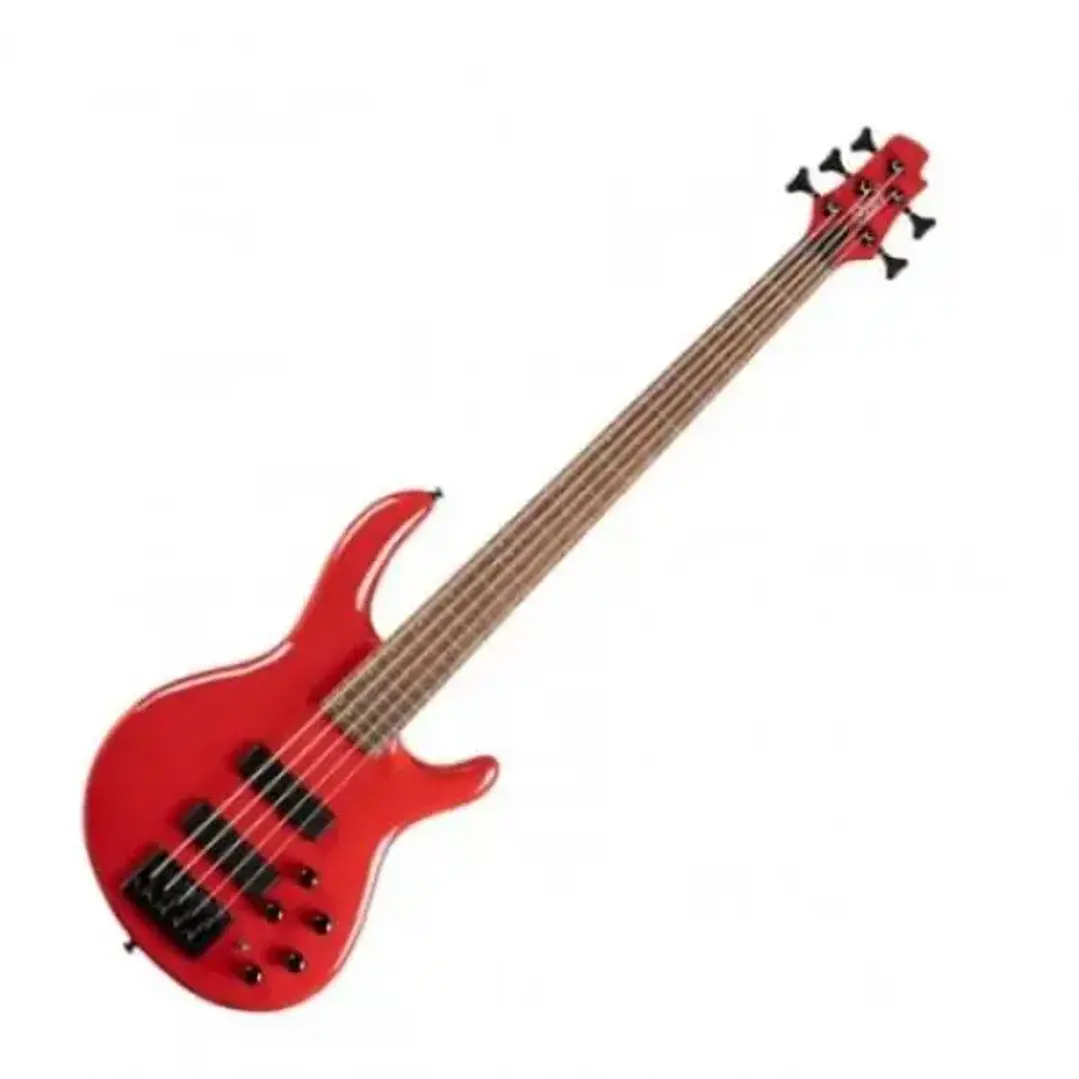 Cort C5Deluxe-CRD Bajo eléctrico de 5 cuerdas Color Rojo 3