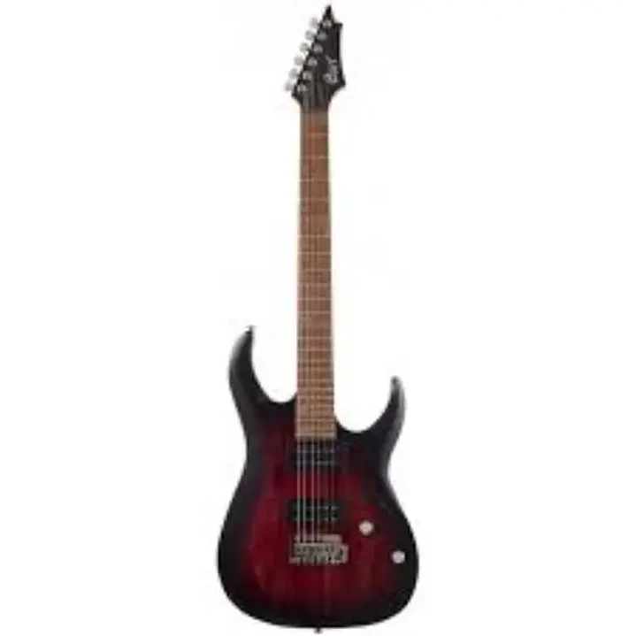 Cort X100-OPBB Guitarra Eléctrica Open Pore Black Cherry Burst 1