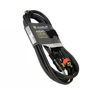 STAGELAB CABLE MINI PLUG A 2 RCA 2 METROS