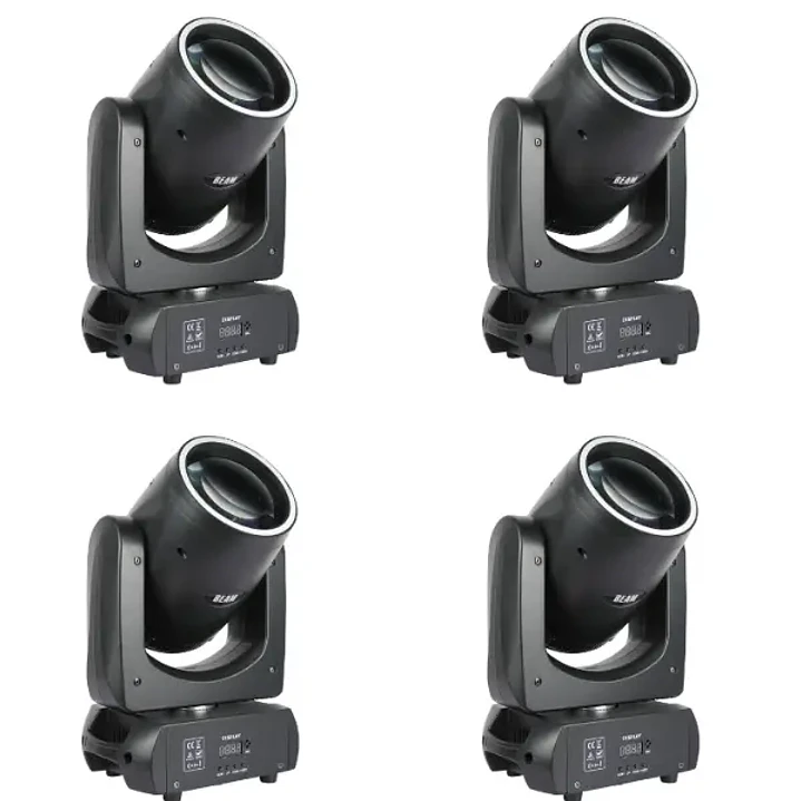 VLTG Kit 4 Cabezas Moviles Beam 180W + Case 1