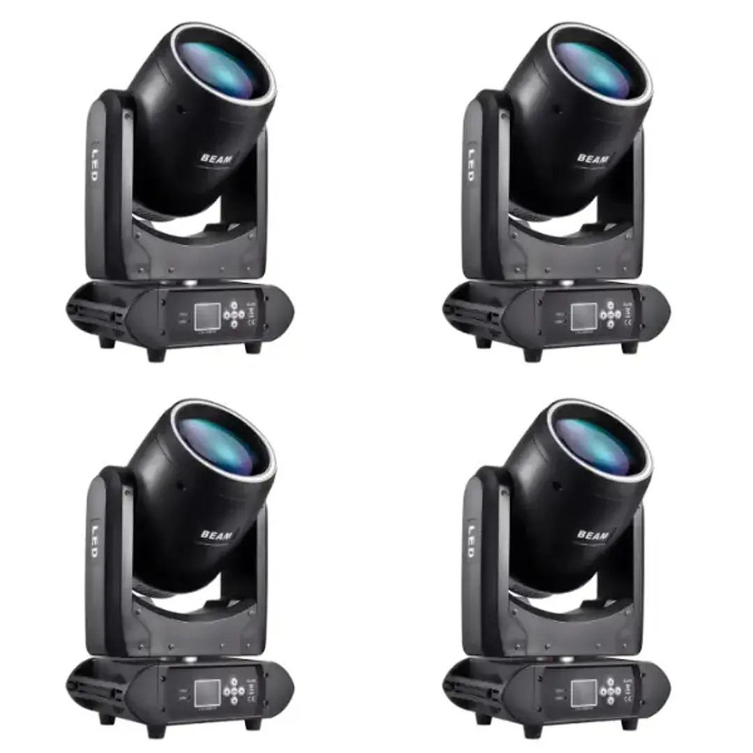 VLTG Kit x4 Cabezas Moviles Beam 150W + Case 1