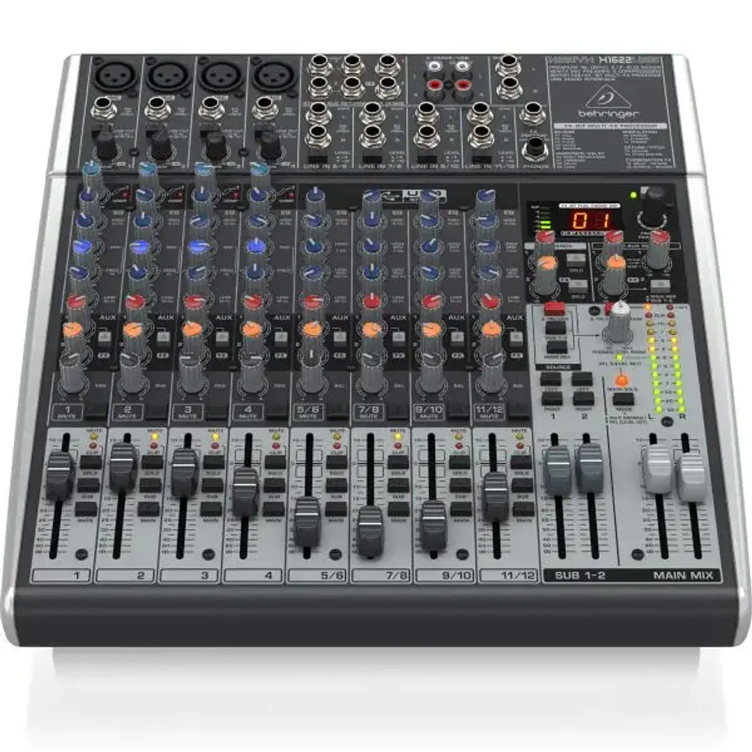 Behringer Xenyx X1622USB Mixer Analógo con Interfaz USB FX y EQ 3