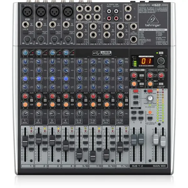 Behringer Xenyx X1622USB Mixer Analógo con Interfaz USB FX y EQ 4