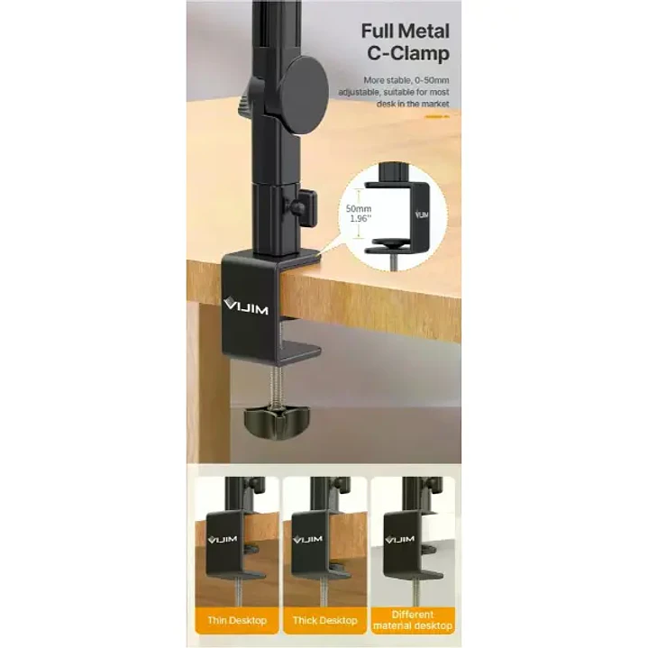 Vijim LS25 Brazo Multifuncional Para Cámaras o Accesorios 5