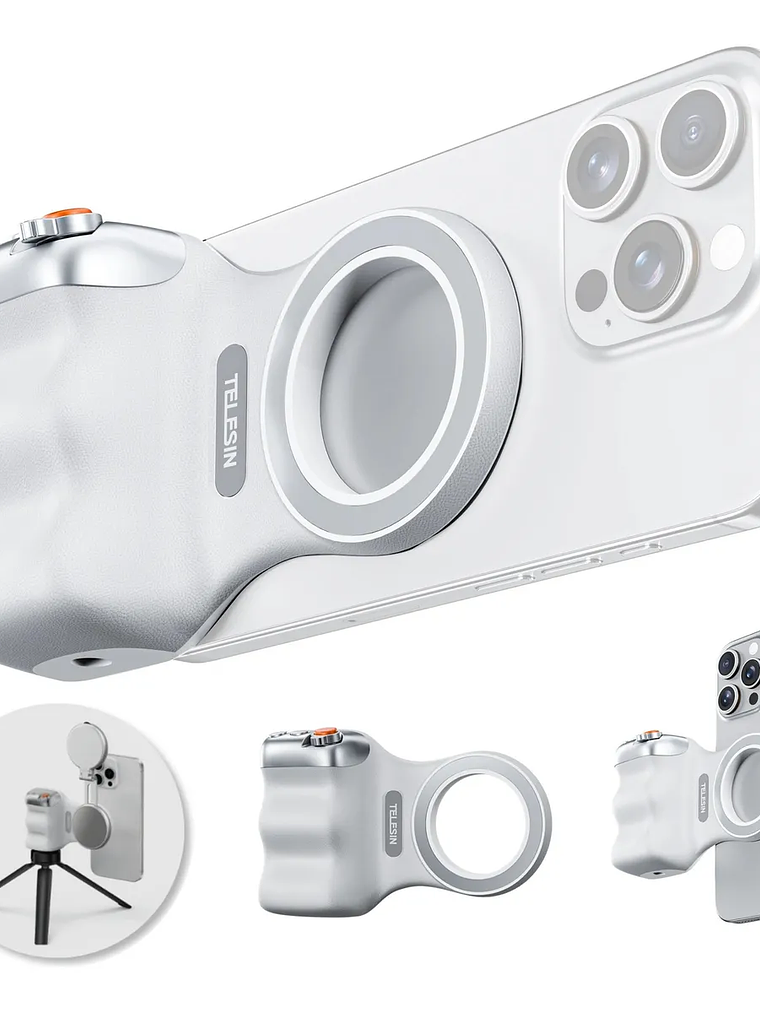 Grip Magnético Magsafe Para Smartphone Con Disparador Remoto 3