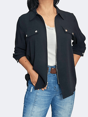 Camisa Cargo Cierre Argolla ,bolsillos Botón  Llega Hoy 