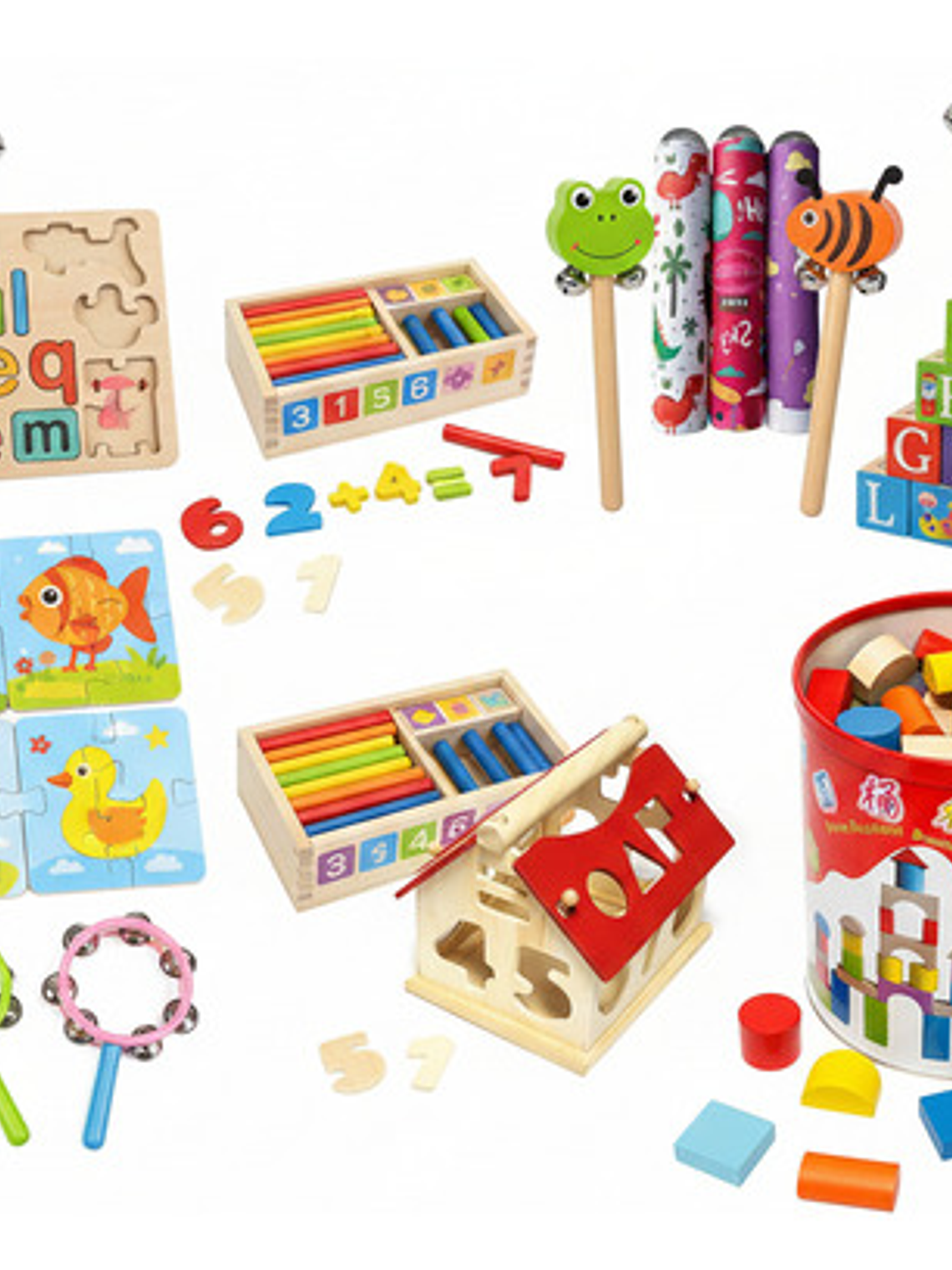 Juguetes Artesanals Colorido Para Diversión Infantil 1