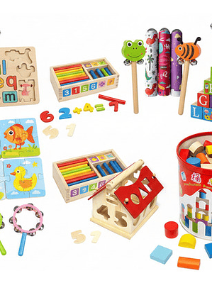 Juguetes Artesanals Colorido Para Diversión Infantil