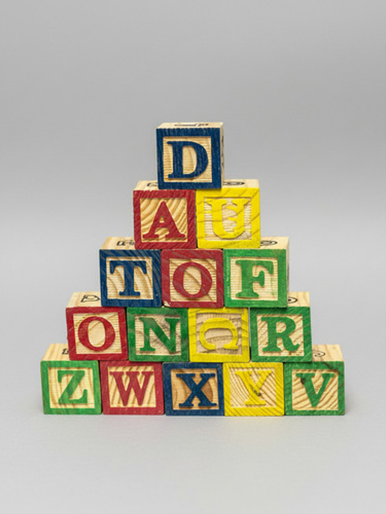 Cubo De Madera 15 Piezas Juguete Didactico Letras Y Numero 3