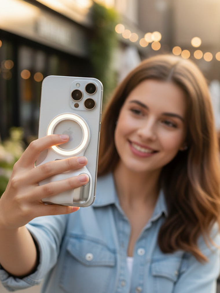 Grip Magnético Magsafe Para Smartphone Con Disparador Remoto 7