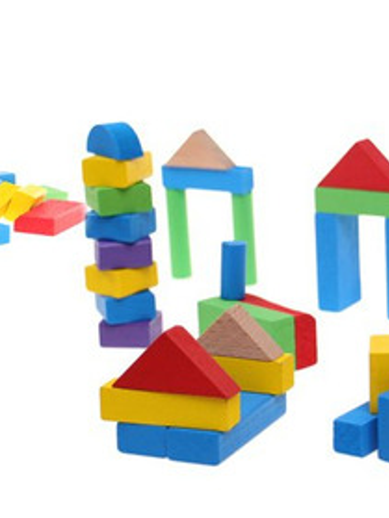 Bloques De Madera Construcción Montessori 40 Piezas 1