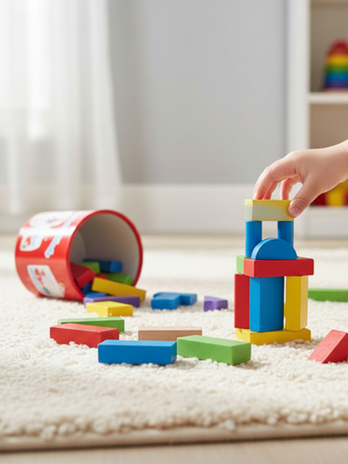 Bloques De Madera Construcción Montessori 40 Piezas 8