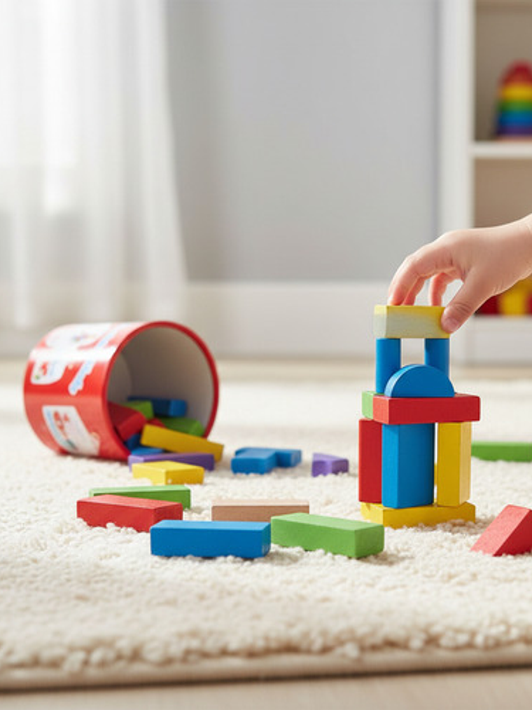 Bloques De Madera Construcción Montessori 40 Piezas 8