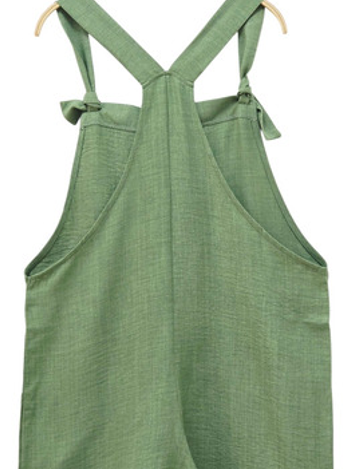 Enterito Corto De Lino Premium Con Tirantes De De Moños 14