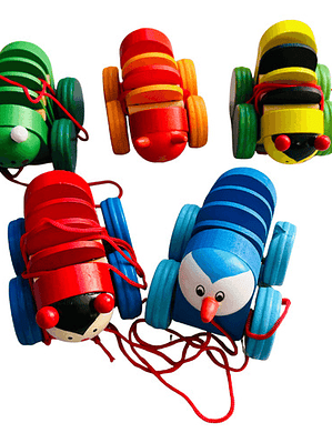 Juguete De Arrastre De Madera Diseñados Para La Estimulación