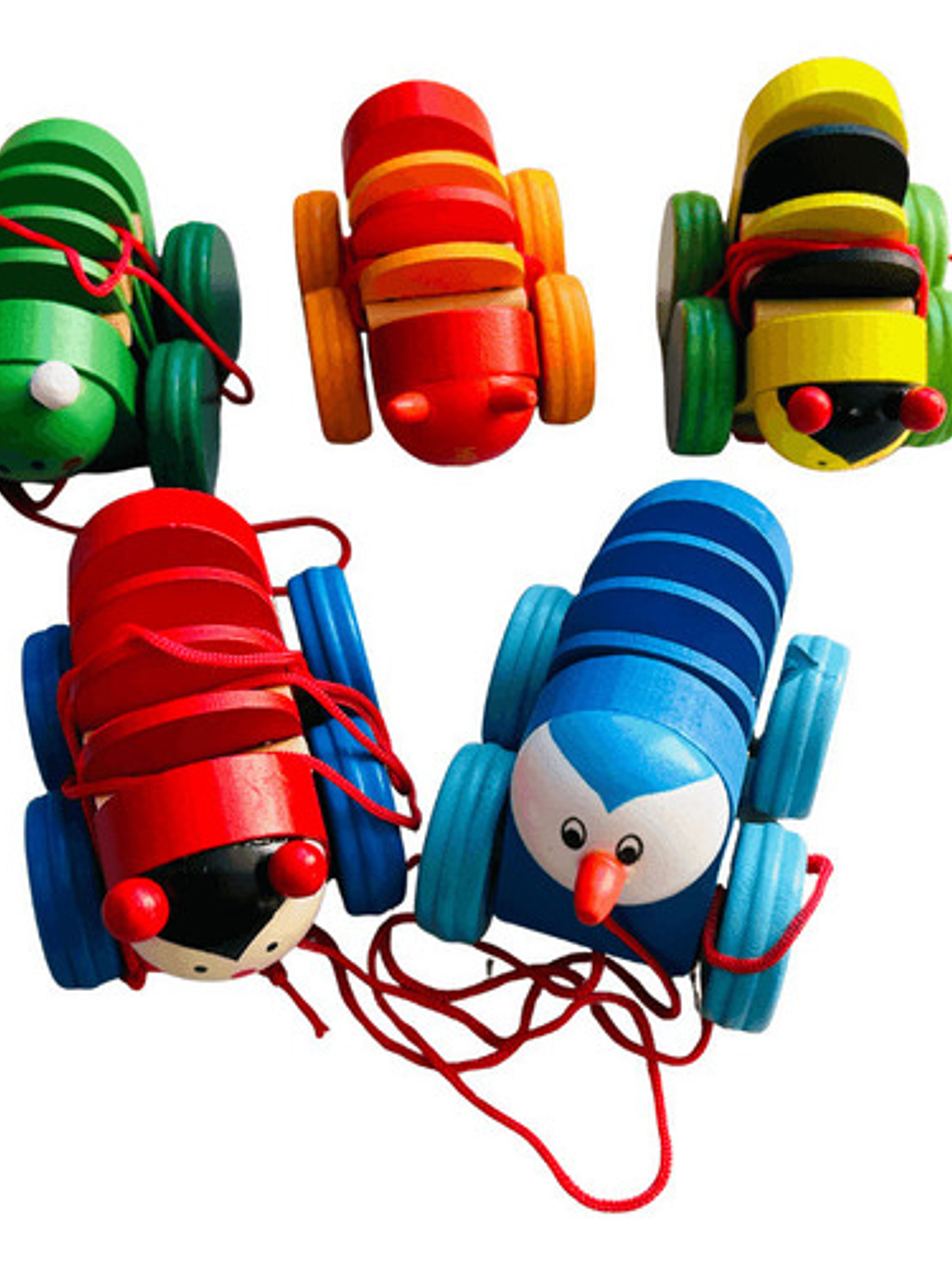 Juguete De Arrastre De Madera Diseñados Para La Estimulación 3