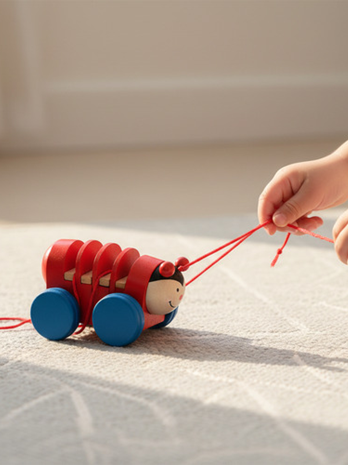 Juguete De Arrastre De Madera Diseñados Para La Estimulación 4