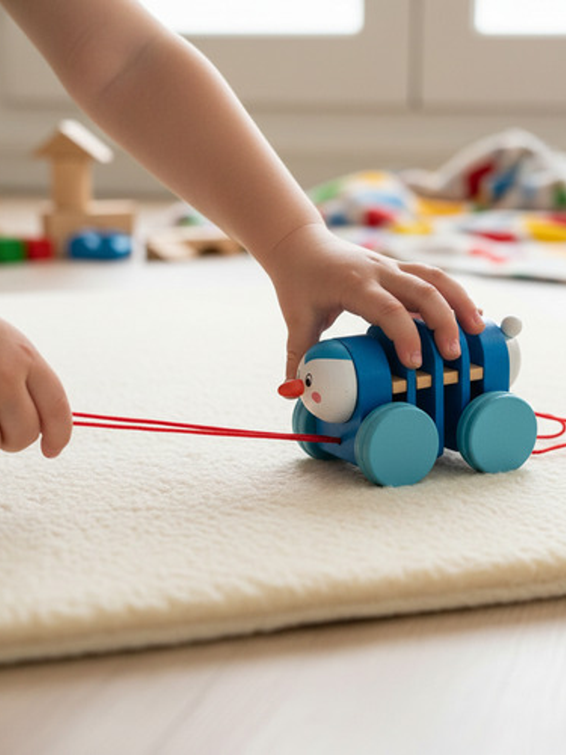 Juguete De Arrastre De Madera Diseñados Para La Estimulación 8