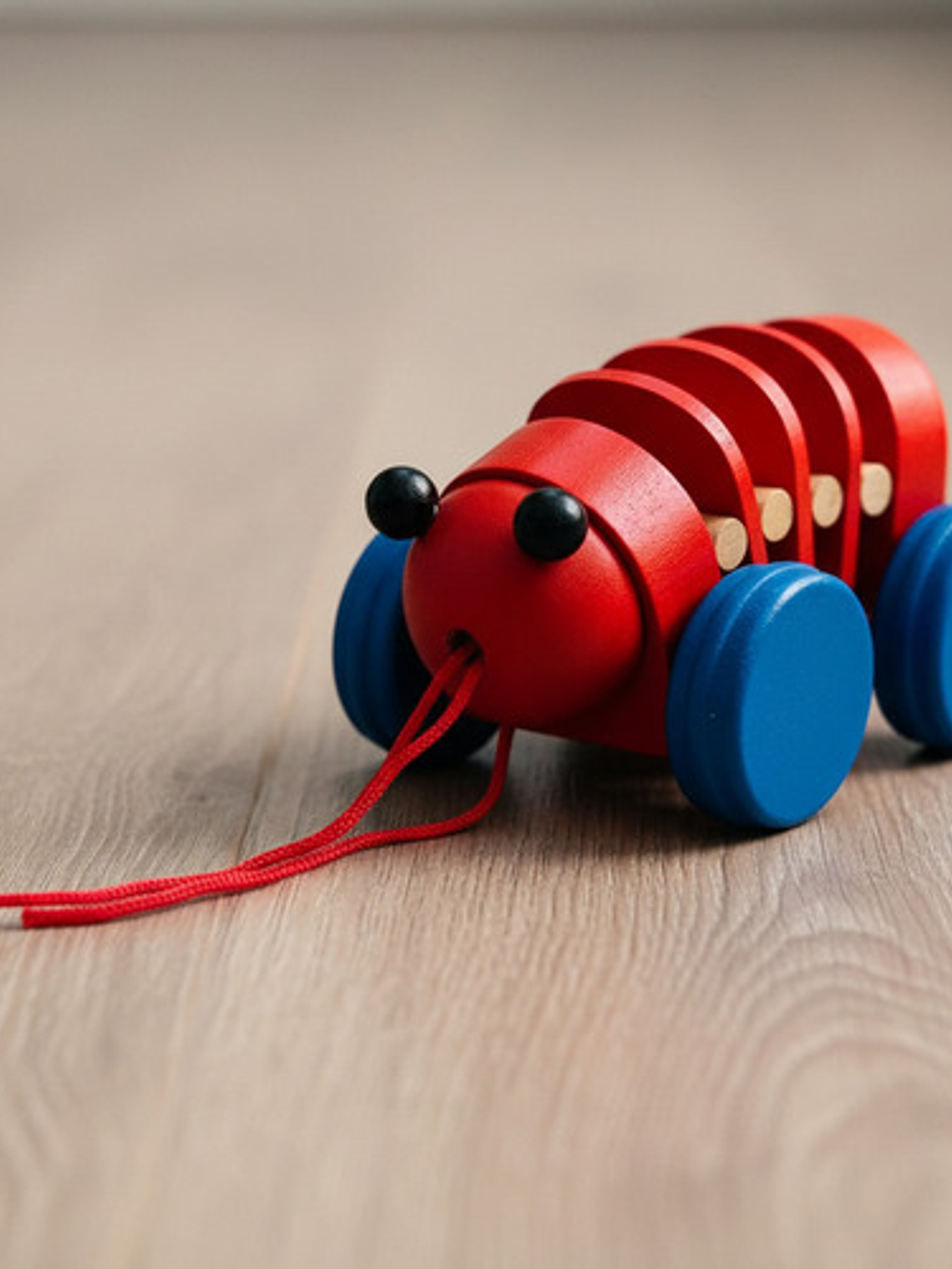 Juguete De Arrastre De Madera Diseñados Para La Estimulación 9