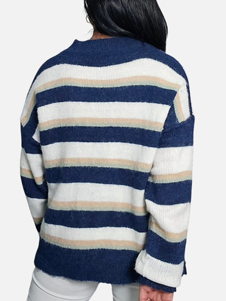 Sweater Mujer Lana/cachemira Escote V 4