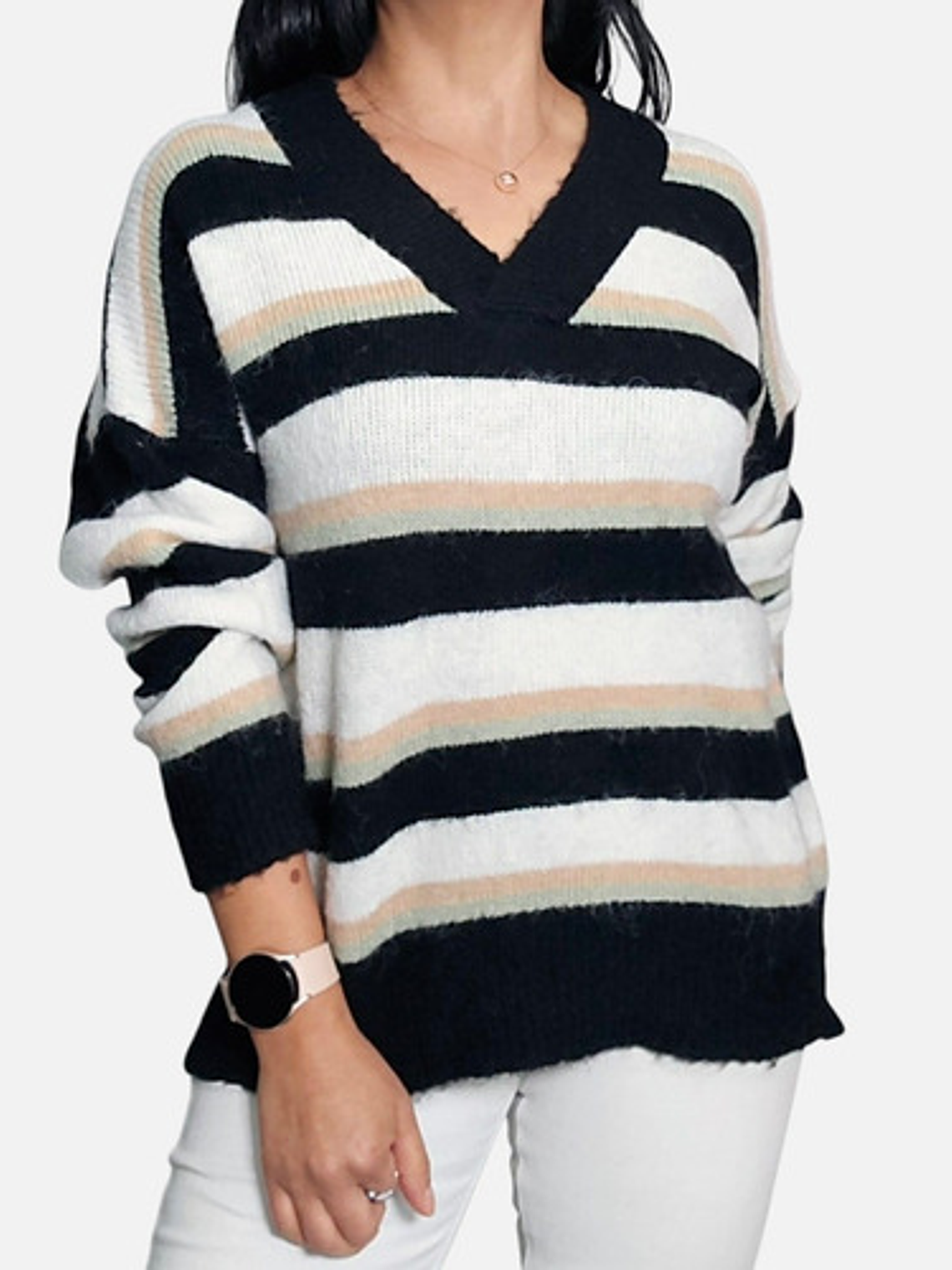 Sweater Mujer Lana/cachemira Escote V 5