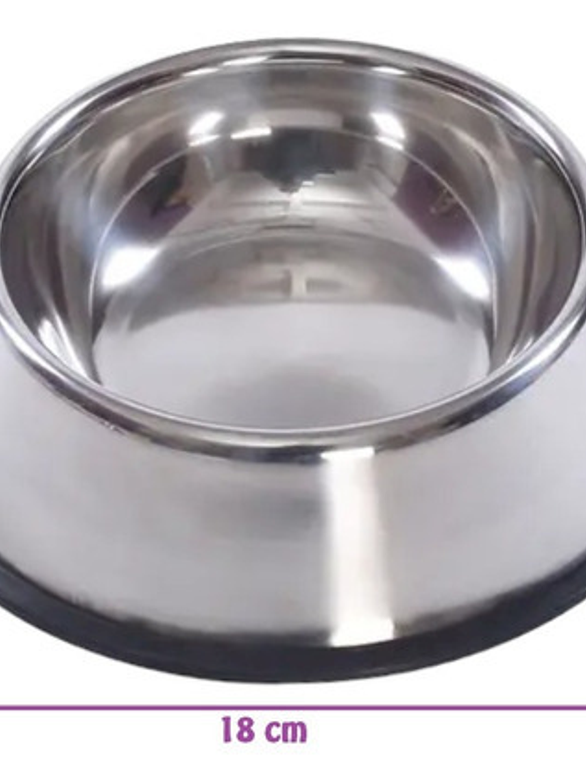 Comedero Meru Portátil Acero Inoxidable Antideslizante 12cm Metalico 2