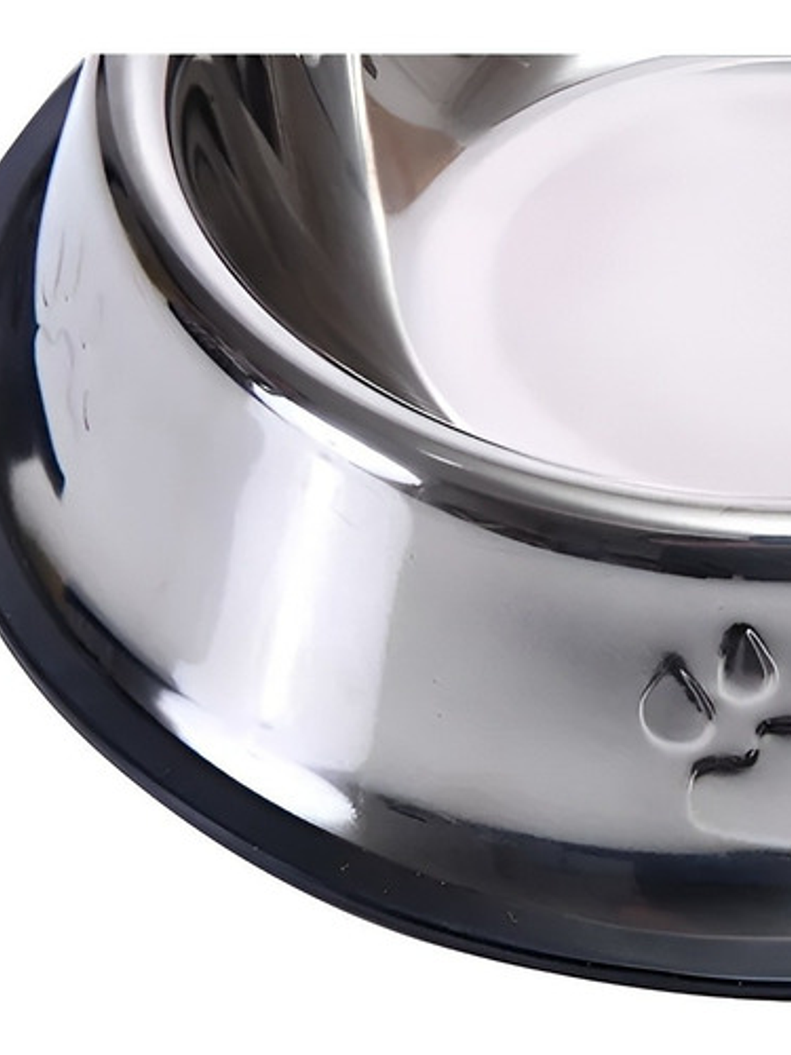 Comedero Meru Portátil Acero Inoxidable Antideslizante 12cm Metalico 6