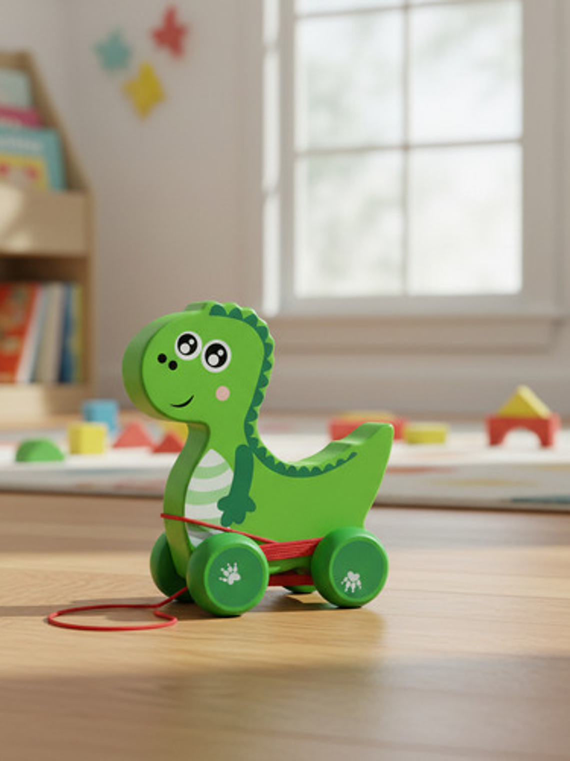 Juguete De Arrastre De Madera Diseñados Para La Estimulación 3