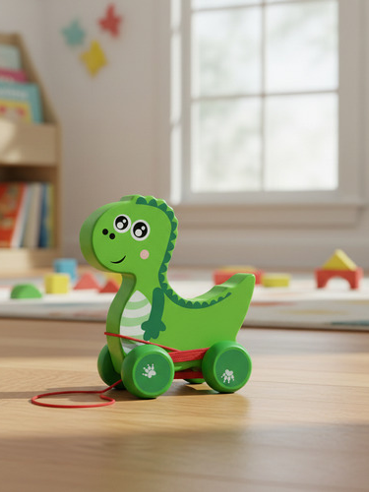 Juguete De Arrastre De Madera Diseñados Para La Estimulación 3