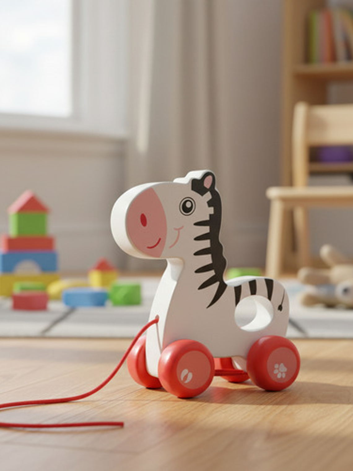 Juguete De Arrastre De Madera Diseñados Para La Estimulación 7