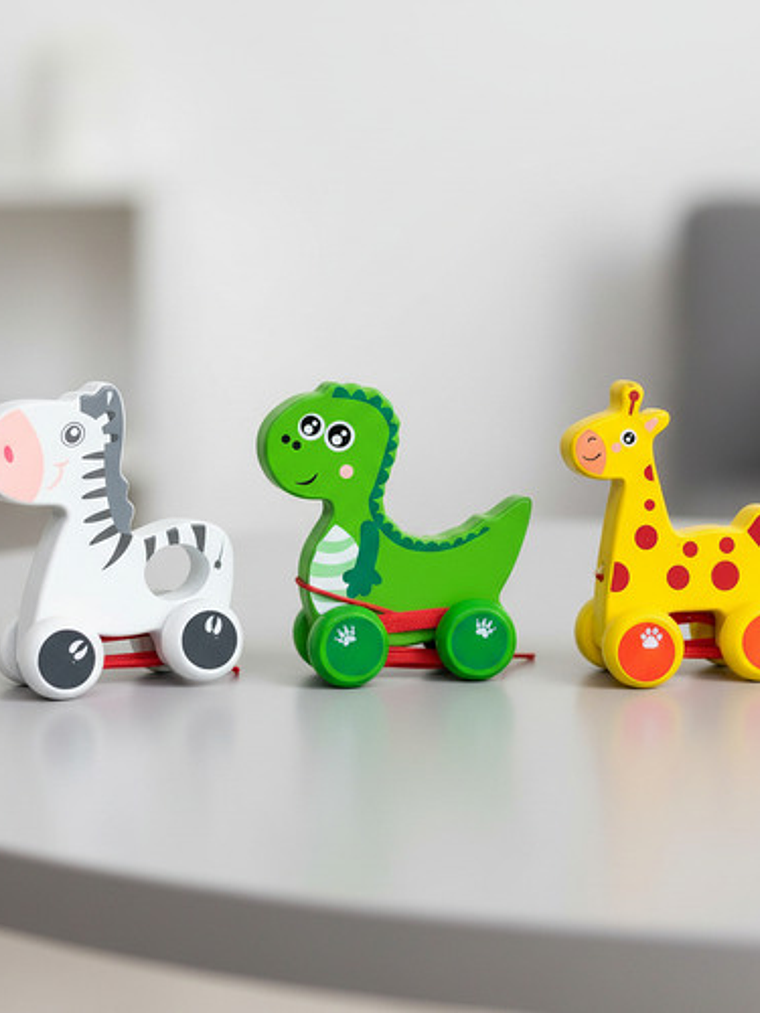 Juguete De Arrastre De Madera Diseñados Para La Estimulación 8