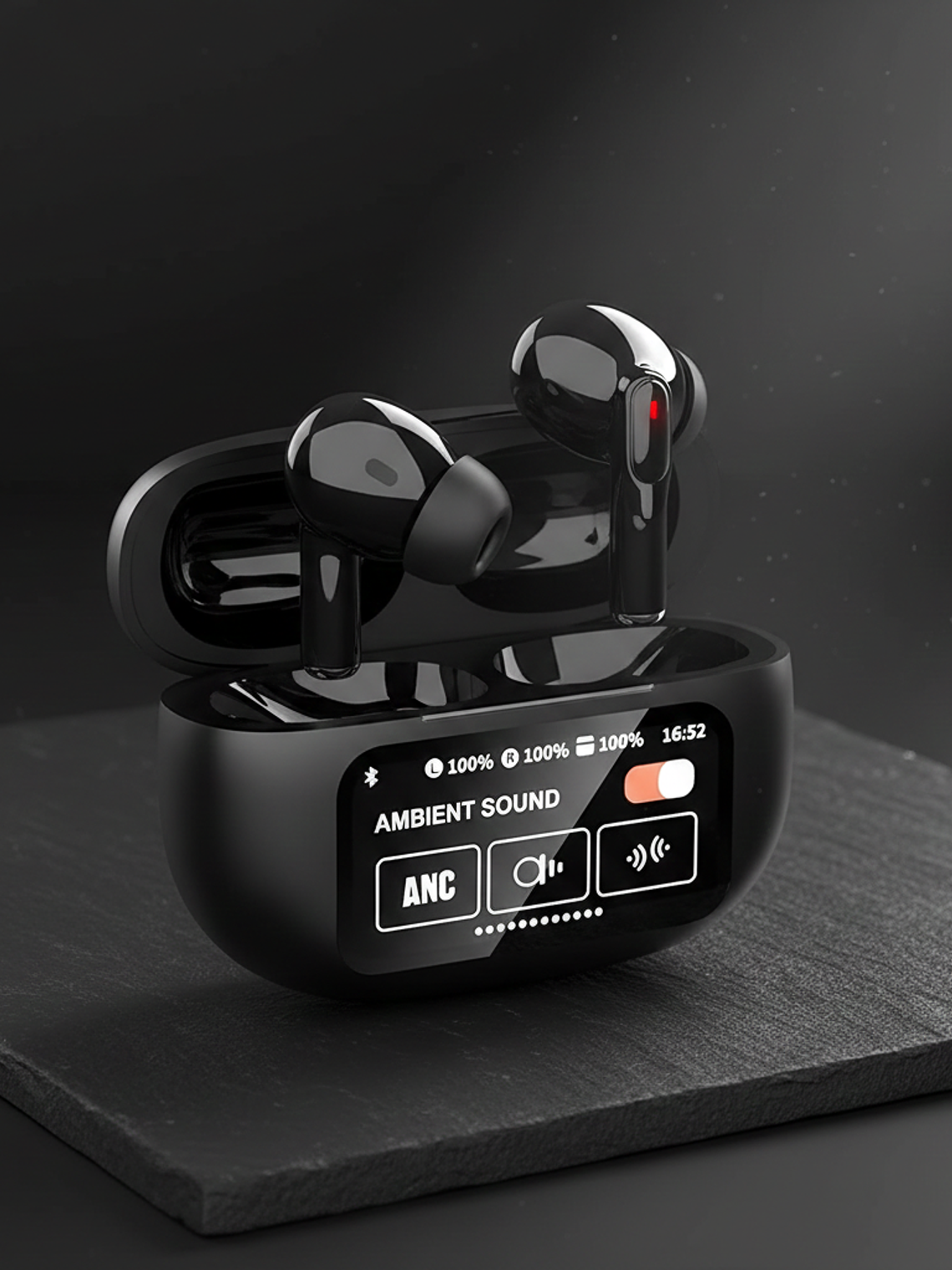 A9 Plus Pro ANC + ENC TWS Bluetooth 5.4 con Pantalla Táctil Inteligente - Auriculares Inalámbricos Gaming  4