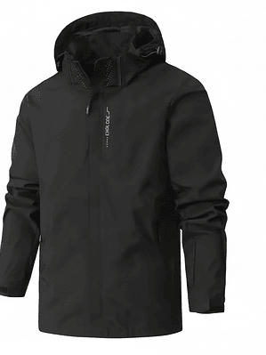 Chaqueta Softshell Hombre Cortaviento Loose Fit Impermeable