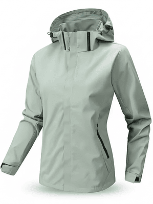 Chaqueta Softshell Mujer Cortaviento Loose Fit Impermeable