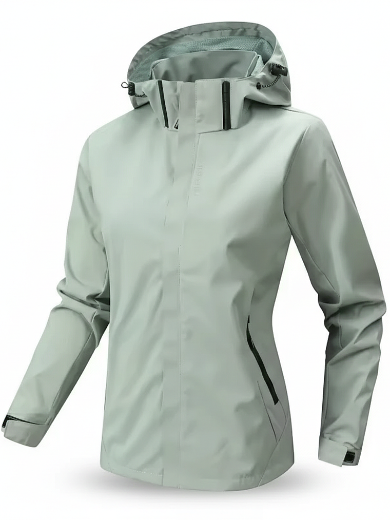 Chaqueta Softshell Mujer Cortaviento Loose Fit Impermeable 1
