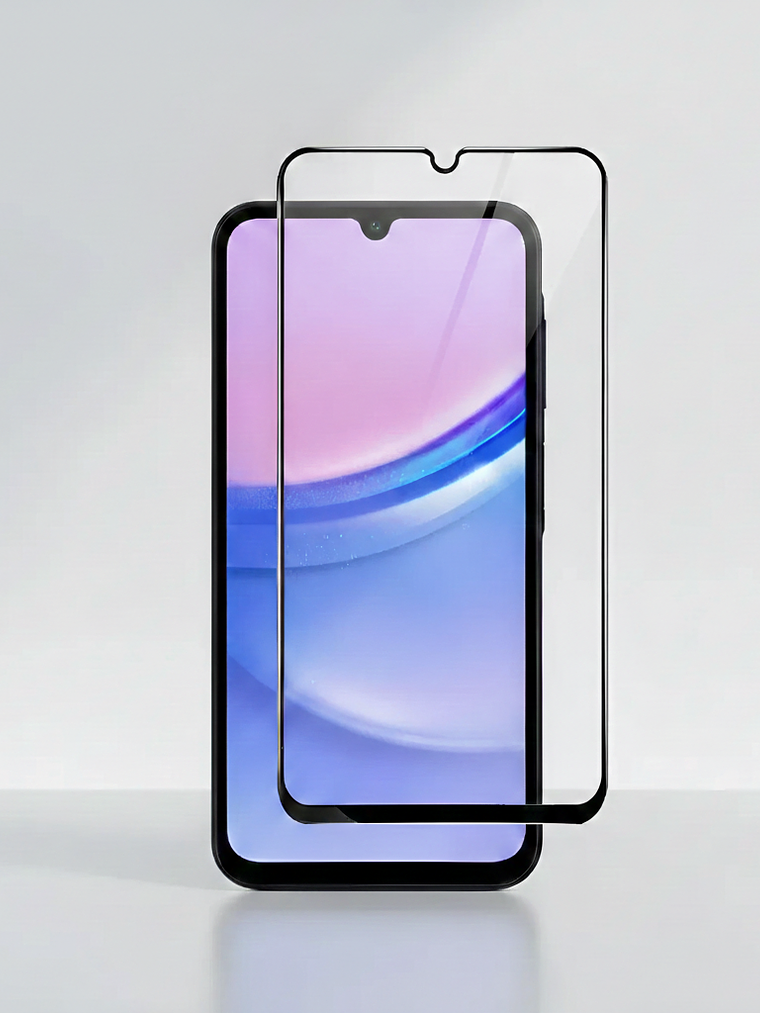 Protector Samsung A15 Vidrio Templado Full + Kit Fácil 3