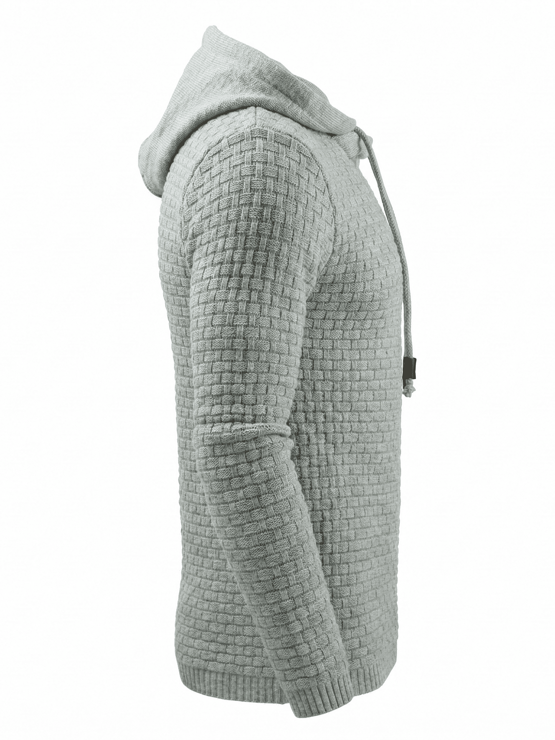 Polerón Hombre Tejido Waffle con Capucha Manga Larga 8