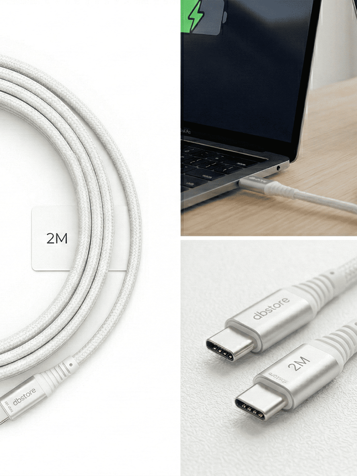 Cable USB-C a USB-C 240W 8K Video Fast Charging Universal 5