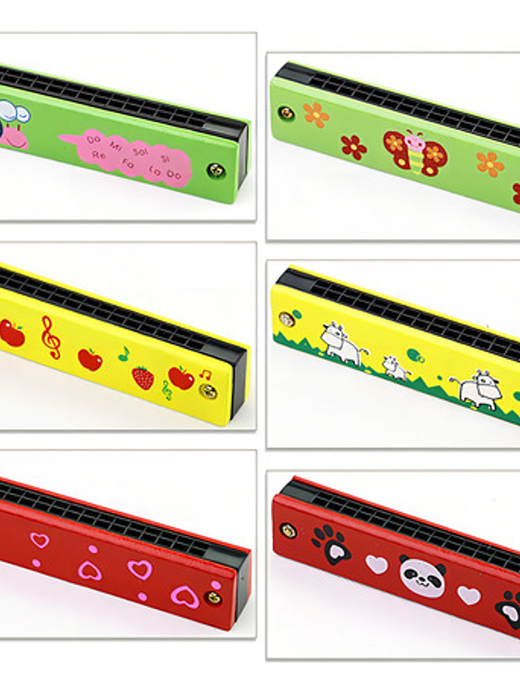 Armonica Infantil Educativa Moonlight Yellow De 16 Hoyos 1