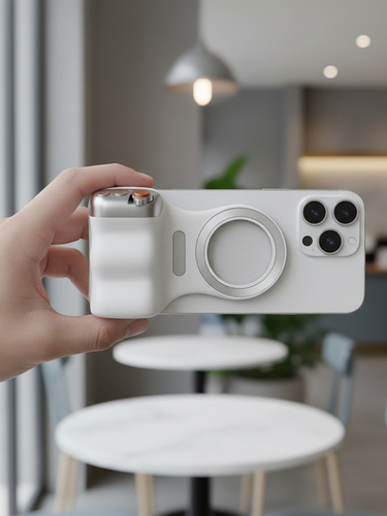 Grip Magnético Magsafe Para Smartphone Con Disparador Remoto 8