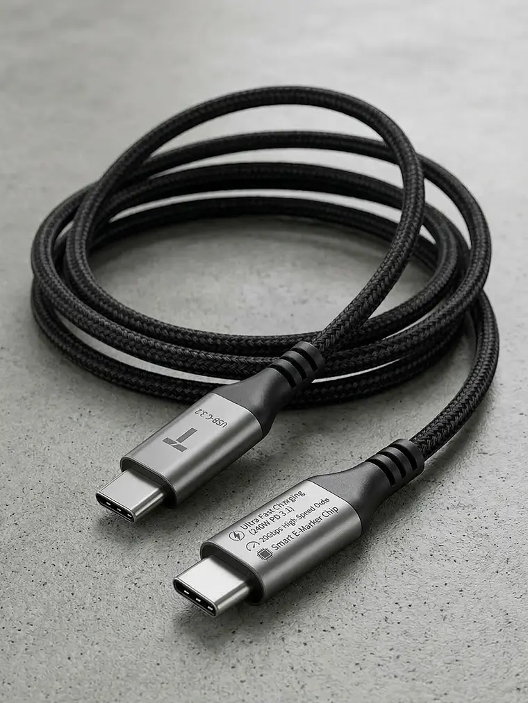 Cable USB-C a USB-C 240W 8K Video Fast Charging Universal 2